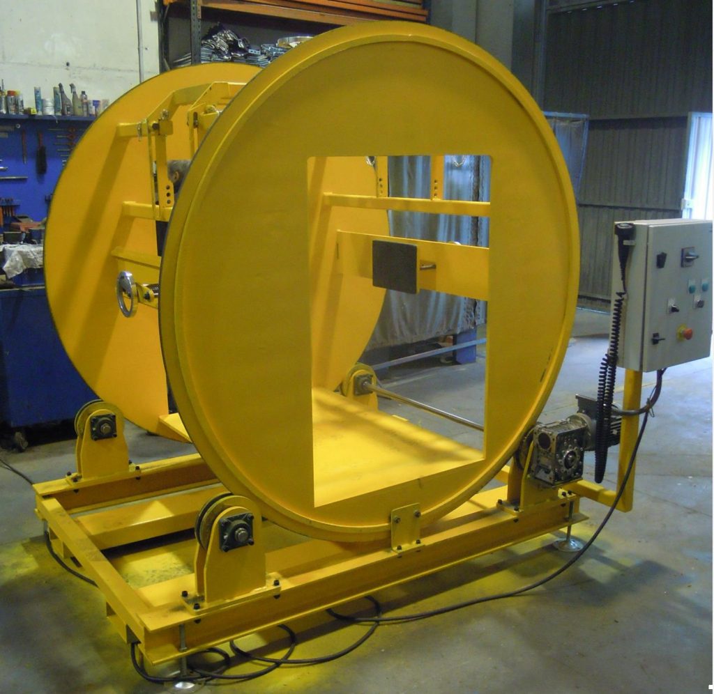 Coil turning machine